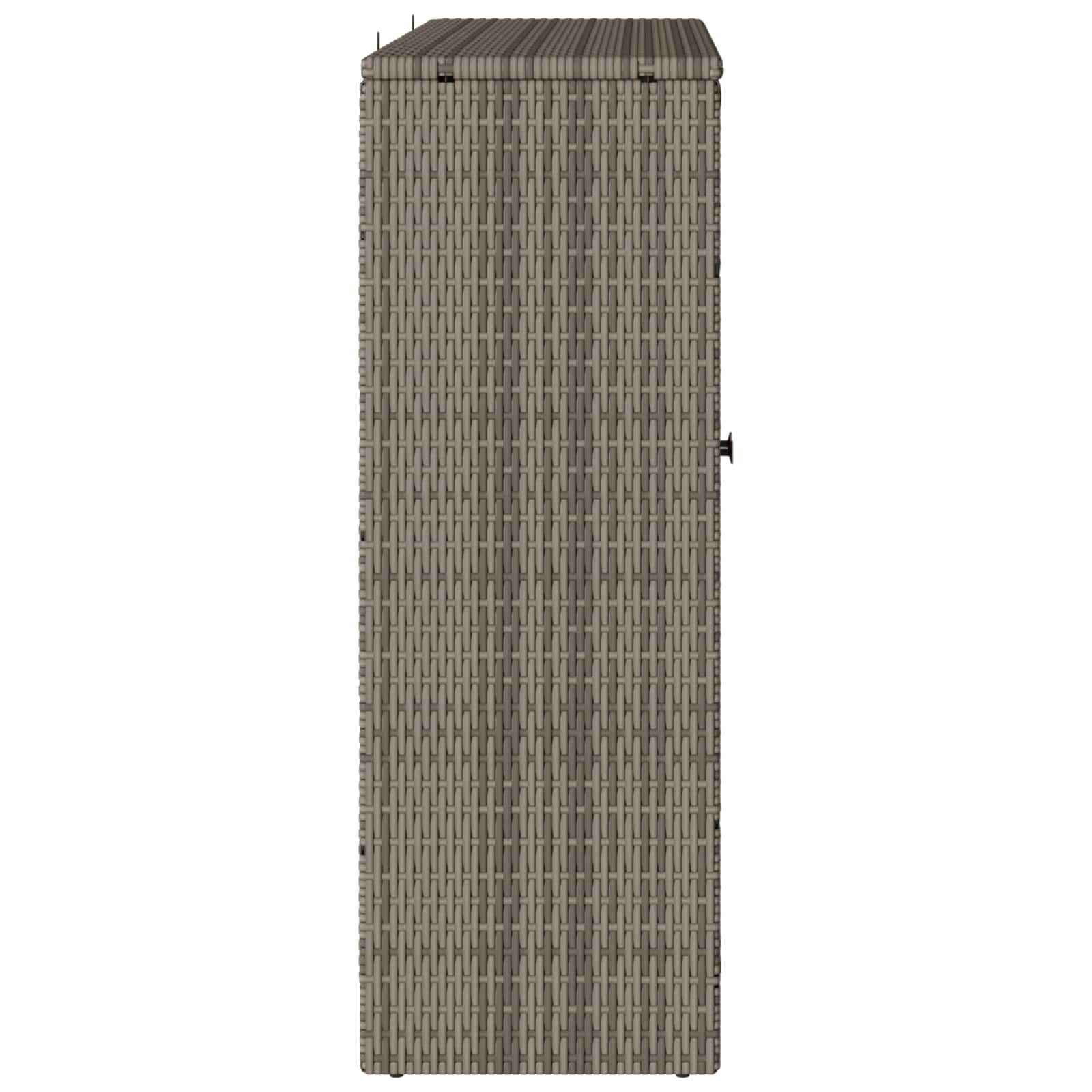 vidaXL Storage Cabinet with Shelf Grey 100 x 36 x 102 cm Rattan 6