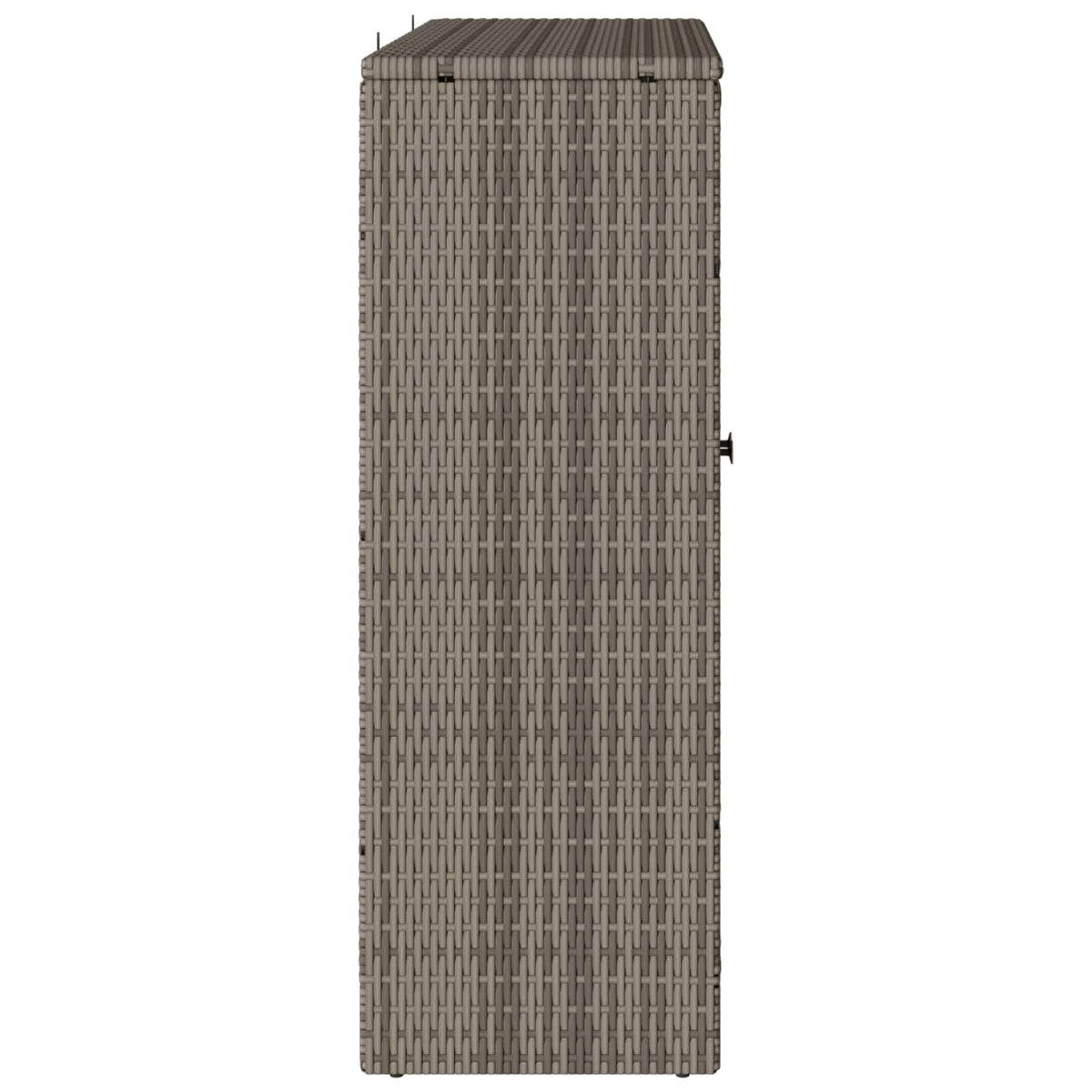 vidaXL Storage Cabinet with Shelf Grey 100 x 36 x 102 cm Rattan 6