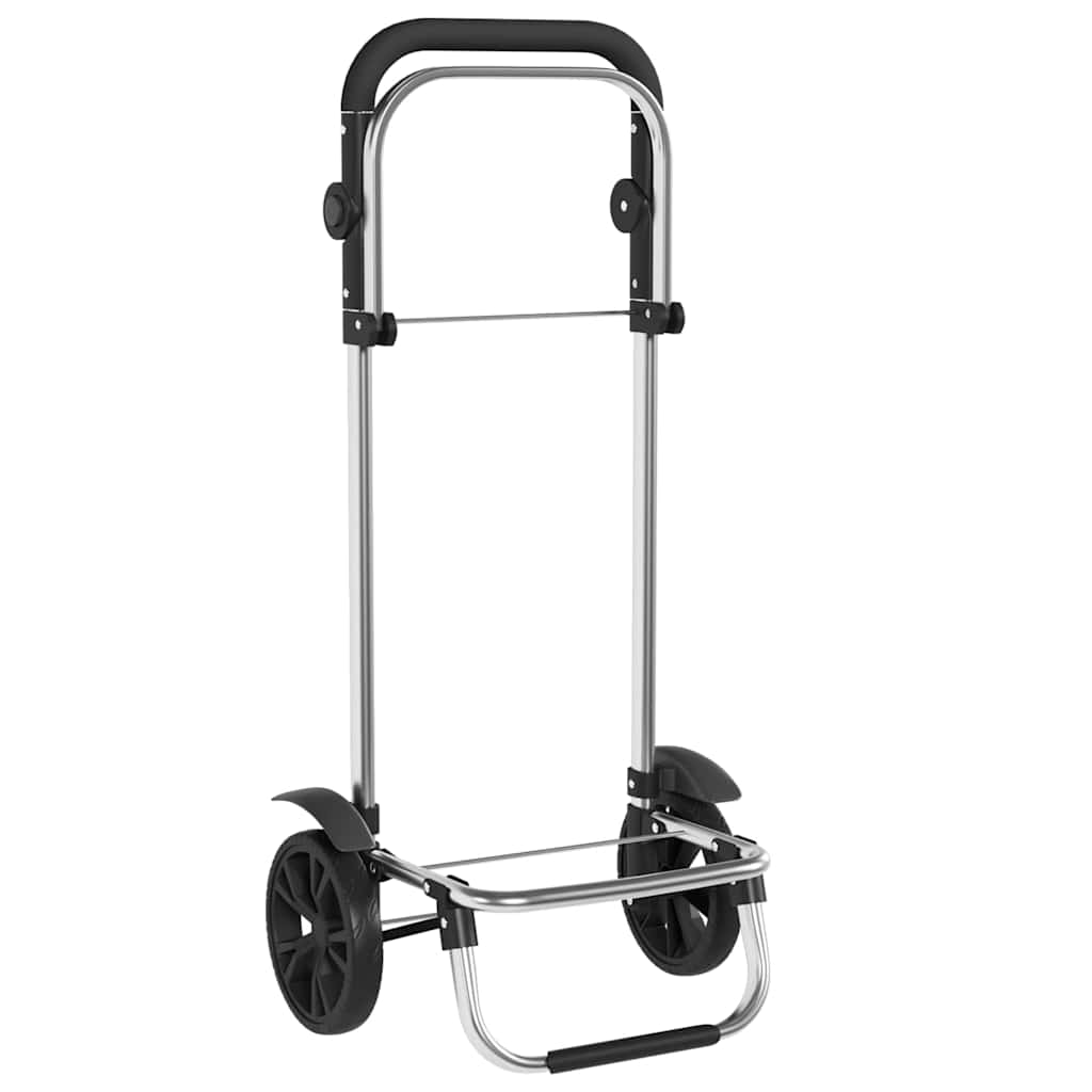 vidaXL Shopping Trolley Grey 36.5 x 46.5 x 100.5 cm Oxford fabric 4