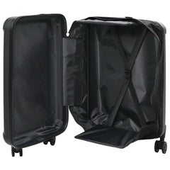 vidaXL Suitcase Folding with Lock Black 43 x 27 x 66 cm ABS Plastic 2