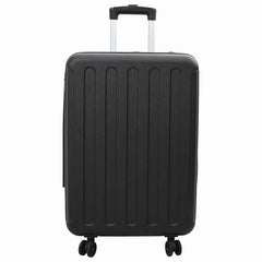 vidaXL Suitcase Folding with Lock Black 43 x 27 x 66 cm ABS Plastic 3