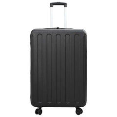 vidaXL Suitcase Folding with Lock Black 50 x 30 x 76 cm ABS Plastic 3