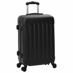 vidaXL Suitcase with Lock 3 pcs Black 50 x 31 x 78 cm ABS Plastic 2
