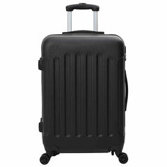 vidaXL Suitcase with Lock 3 pcs Black 50 x 31 x 78 cm ABS Plastic 3