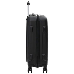 vidaXL Suitcase with Lock 3 pcs Black 50 x 31 x 78 cm ABS Plastic 5