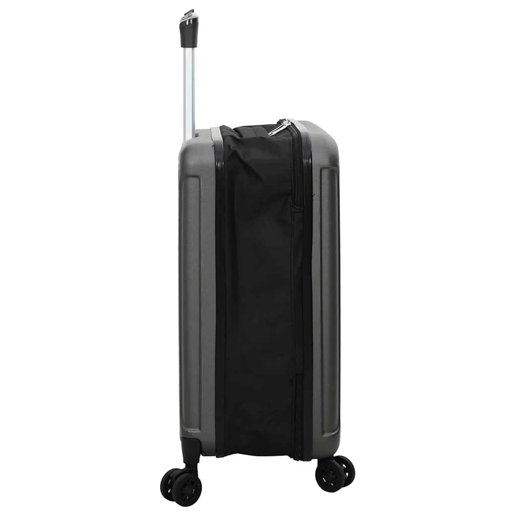 vidaXL Suitcase Folding Dark grey 34 x 23 x 55.5 cm ABS Plastic 4