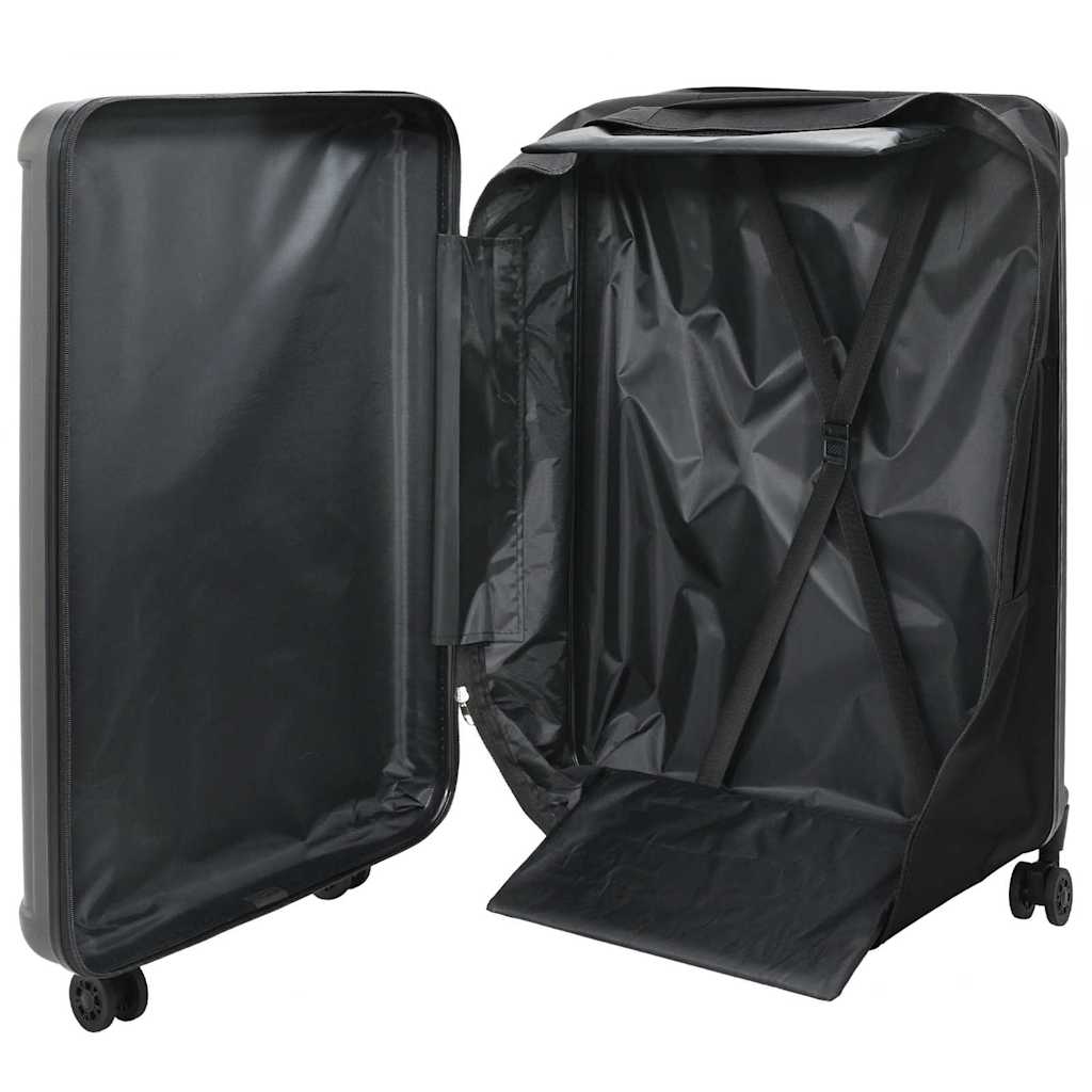 Suitcase Folding 50 x 30 x 76 cm ABS Plastic 28 inches Dark grey