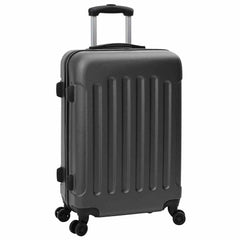 vidaXL Suitcase with Lock 3 pcs Dark Grey 50 x 31 x 78 cm ABS Plastic 3