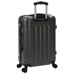vidaXL Suitcase with Lock 3 pcs Dark Grey 50 x 31 x 78 cm ABS Plastic 6