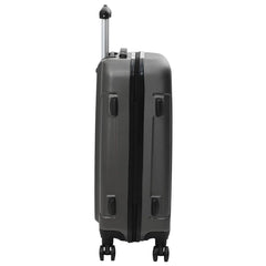 vidaXL Suitcase with Lock 3 pcs Dark Grey 50 x 31 x 78 cm ABS Plastic 5
