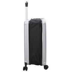 vidaXL Suitcase Folding with Lock Silver 43 x 27 x 66 cm ABS Plastic 4