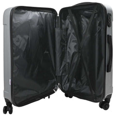 vidaXL Suitcase with Lock 3 pcs Silver 50 x 31 x 78 cm ABS Plastic 2