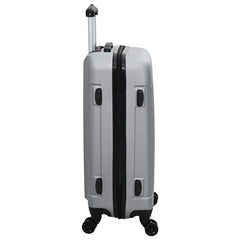 vidaXL Suitcase with Lock 3 pcs Silver 50 x 31 x 78 cm ABS Plastic 5