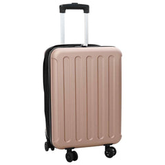 vidaXL Suitcase Folding Rose gold 34 x 23 x 55.5 cm ABS Plastic 1