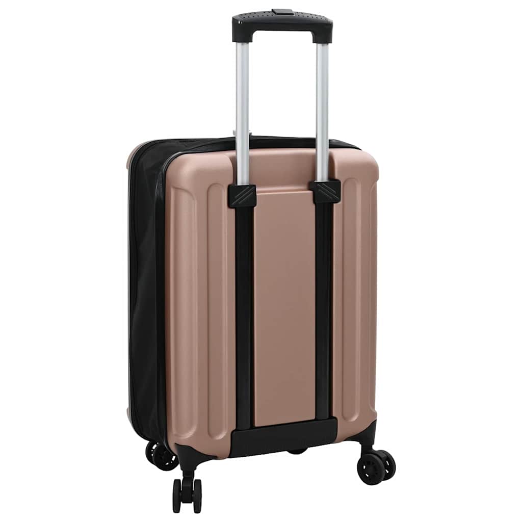 vidaXL Suitcase Folding Rose gold 34 x 23 x 55.5 cm ABS Plastic 5