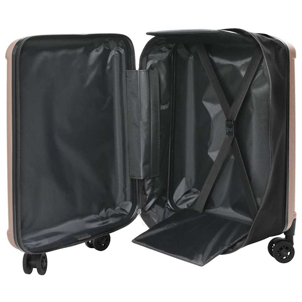 vidaXL Suitcase Folding Rose gold 43 x 27 x 66 cm ABS Plastic 2