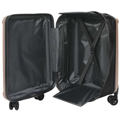 vidaXL Suitcase Folding Rose gold 43 x 27 x 66 cm ABS Plastic 2