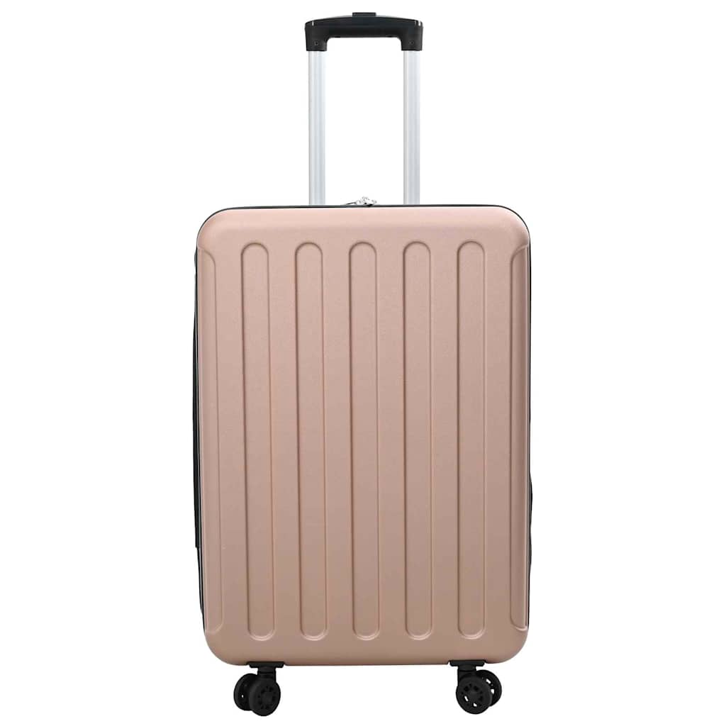 vidaXL Suitcase Folding Rose gold 43 x 27 x 66 cm ABS Plastic 3