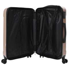 vidaXL Suitcase with Lock 3 pcs Rose Gold 50 x 31 x 78 cm ABS Plastic 4