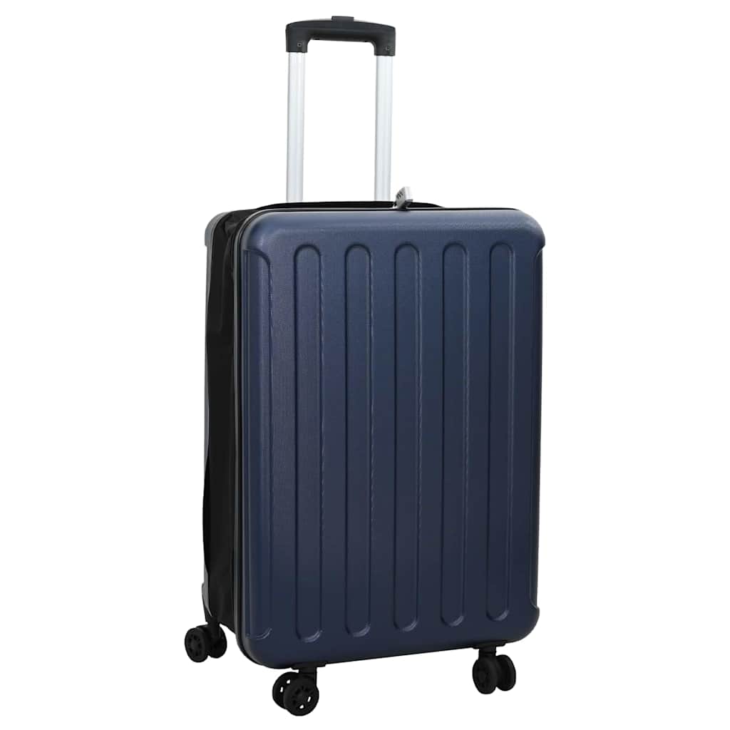 vidaXL Suitcase Folding Dark blue 43 x 27 x 66 cm ABS Plastic 1