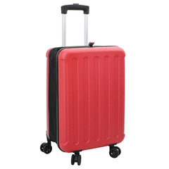 vidaXL Suitcase Folding with Lock Red 34 x 23 x 55.5 cm ABS Plastic 1