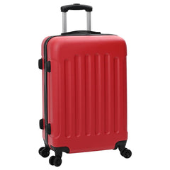 vidaXL Suitcase with Lock 3 pcs Red 50 x 31 x 78 cm ABS Plastic 2