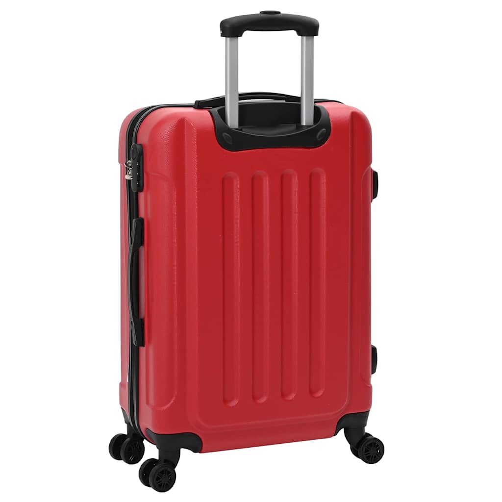 vidaXL Suitcase with Lock 3 pcs Red 50 x 31 x 78 cm ABS Plastic 6