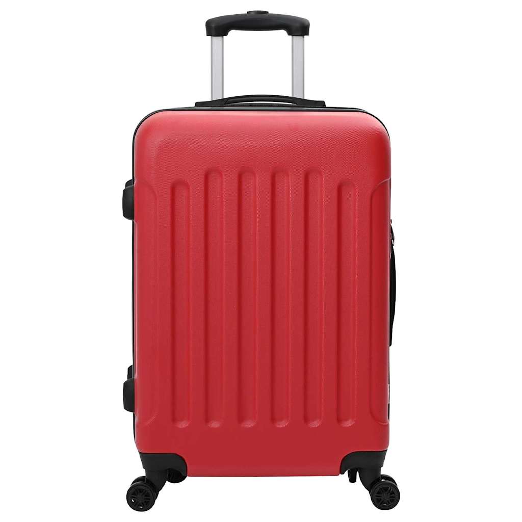 vidaXL Suitcase with Lock 3 pcs Red 50 x 31 x 78 cm ABS Plastic 3