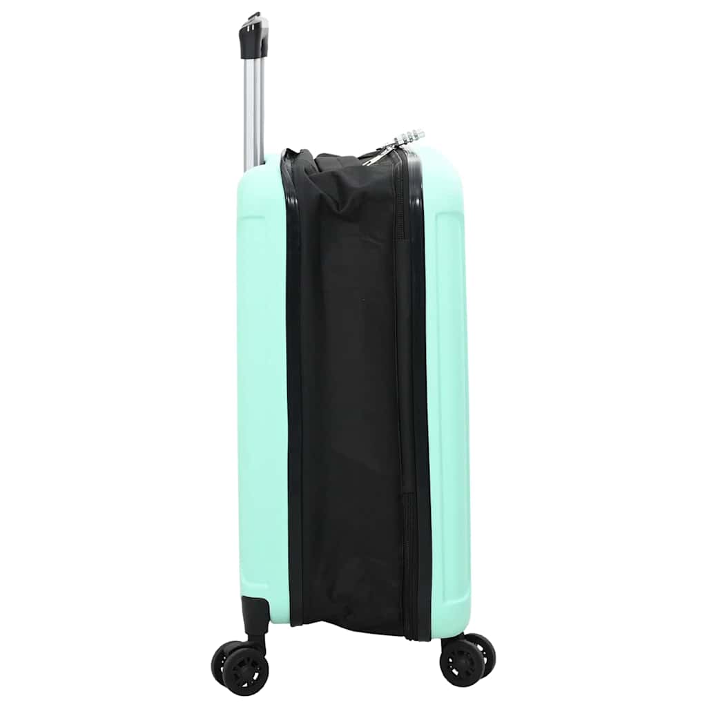 vidaXL Suitcase Folding Mint green 34 x 23 x 55.5 cm ABS Plastic 4
