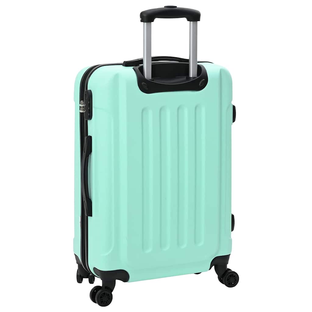 vidaXL Suitcase with Lock 3 pcs Mint Green 50 x 31 x 78 cm ABS Plastic 6