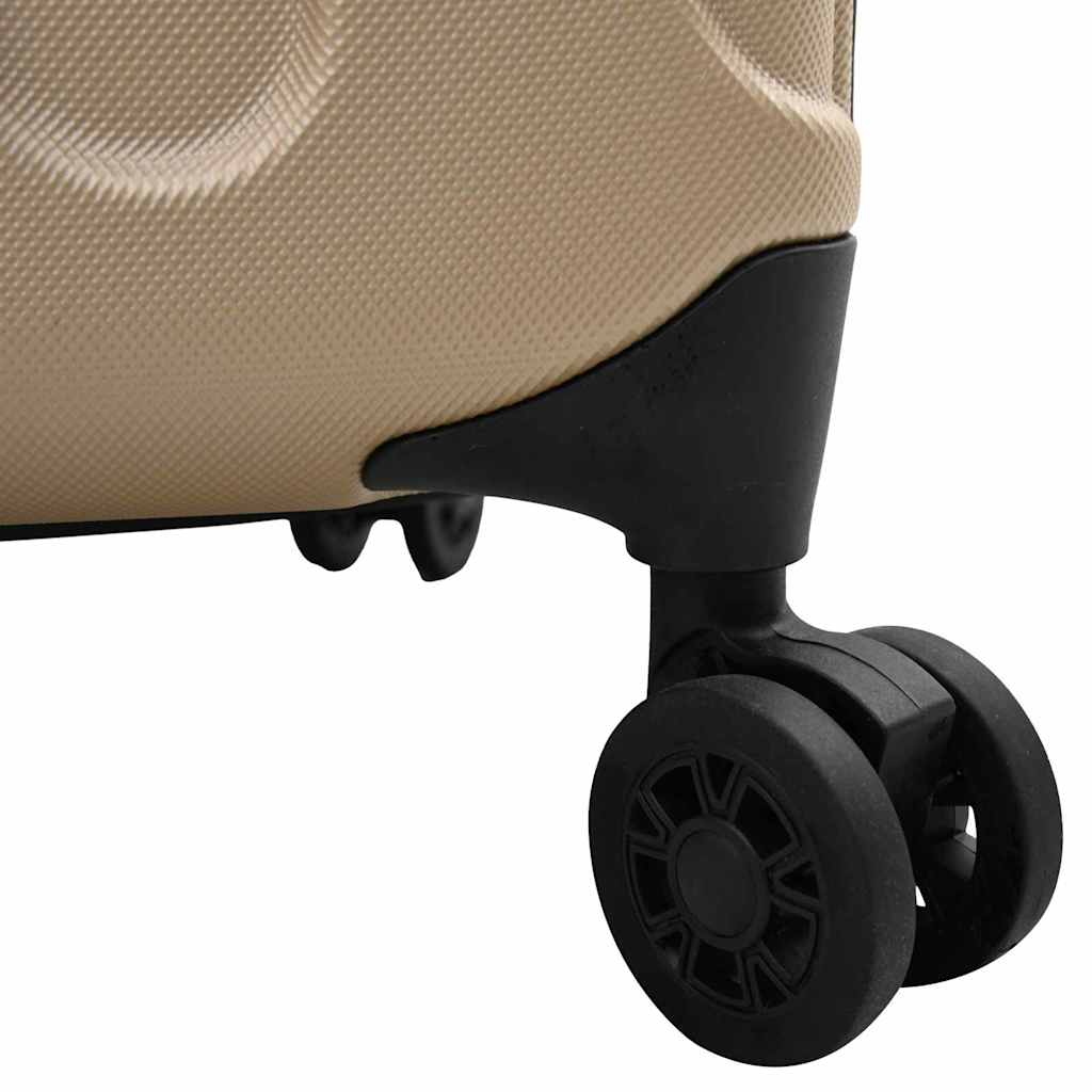 vidaXL Suitcase Folding Champagne 34 x 23 x 55.5 cm ABS Plastic 6