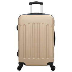 vidaXL Suitcase with Lock 3 pcs Champagne 50 x 31 x 78 cm ABS Plastic 3