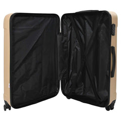 vidaXL Suitcase with Lock 3 pcs Champagne 50 x 31 x 78 cm ABS Plastic 4
