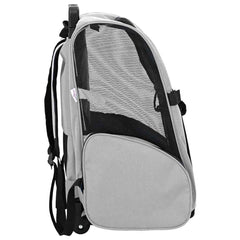 vidaXL Pet Trolley 3-in-1 Design Grey 48x32x(57-106) cm Oxford Fabric 4