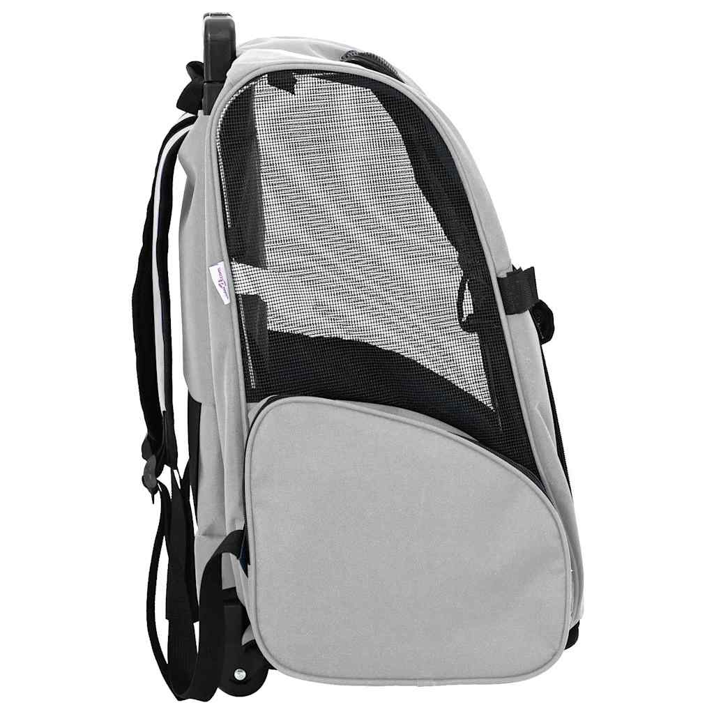 Pet Trolley 3-in-1 Design 48x32x(57-106) Oxford Fabric Grey