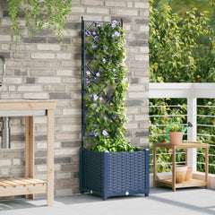 vidaXL Garden Planter Grey 40 x 40 x 143 cm PP 3