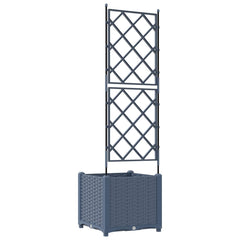 vidaXL Garden Planter Grey 40 x 40 x 143 cm PP 6