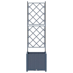 vidaXL Garden Planter Grey 40 x 40 x 143 cm PP 4