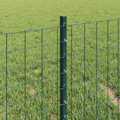 vidaXL Embedded Fence Post 5 pcs Green 80 cm Powder-Coated Steel 4