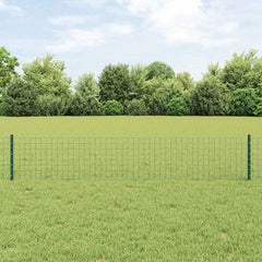 vidaXL Embedded Fence Post 5 pcs Green 80 cm Powder-Coated Steel 1