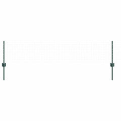 vidaXL Embedded Fence Post 5 pcs Green 80 cm Powder-Coated Steel 3