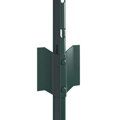 vidaXL Embedded Fence Post 11 pcs Green 120 cm Powder-Coated Steel 5
