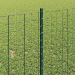vidaXL Embedded Fence Post 5 pcs Green 140 cm Powder-Coated Steel 4