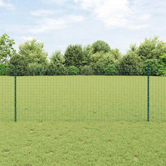 vidaXL Embedded Fence Post 5 pcs Green 140 cm Powder-Coated Steel 1