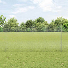 vidaXL Embedded Fence Post 5 pcs Silver 200 cm Powder-Coated Steel 1