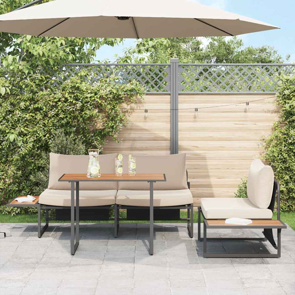 vidaXL Garden Table Brown 100 x 55 x 70 cm Wood 4