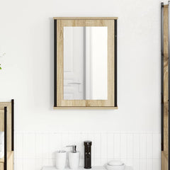 vidaXL Mirror Cabinet Sonoma Oak 42 x 12 x 60 cm Engineered Wood 1