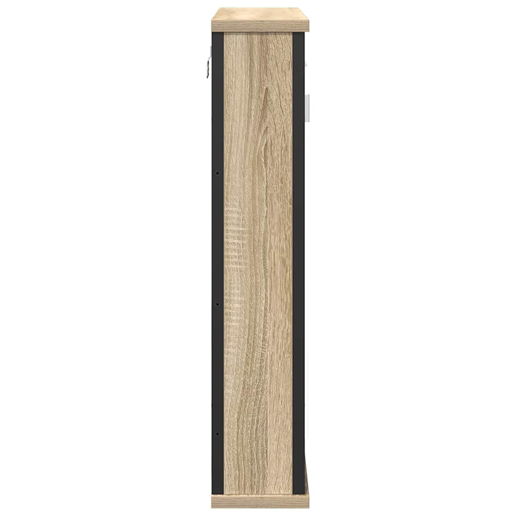 vidaXL Mirror Cabinet Sonoma Oak 42 x 12 x 60 cm Engineered Wood 6