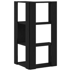 vidaXL Bookcase 3-Tier 50 x 50 x102 cm Black Oak 6