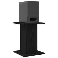 vidaXL Speaker Stands 2 pcs Black Oak 30 x 30 x 40 cm Engineered Wood 3